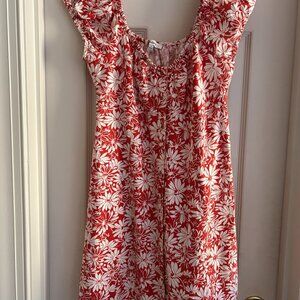 Madewell Margie Mini Dress in Abstract Flora - Size 4 - EUC